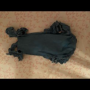 toddler girls 18-24 months ruffle butt jean outfit.